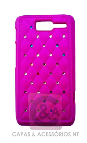 Capa Strass para Motorola Razr D1