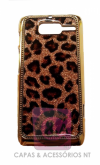Capa Oncinha Glitter para Motorola Razr D3