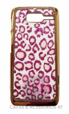 Capa Oncinha Glitter para Motorola Razr D3