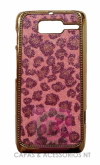 Capa Oncinha  Glitter para Motorola Razr D3